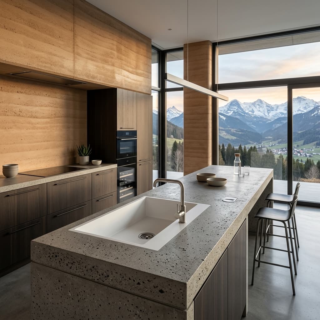 Baukultur 2026: Von Lehm-Innovationen bis SaphirKeramik – Die Zukunft der Schweizer Küche