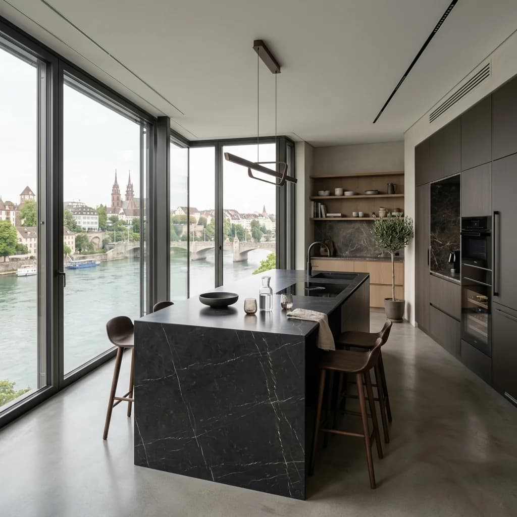 Details einer Basel City Luxury Design in Basel - Schweizer Küchen-Profi