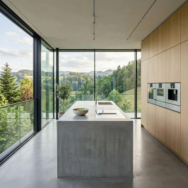 Minimalistische Küche in Köniz, Bern - Schweizer Küchen-Profi