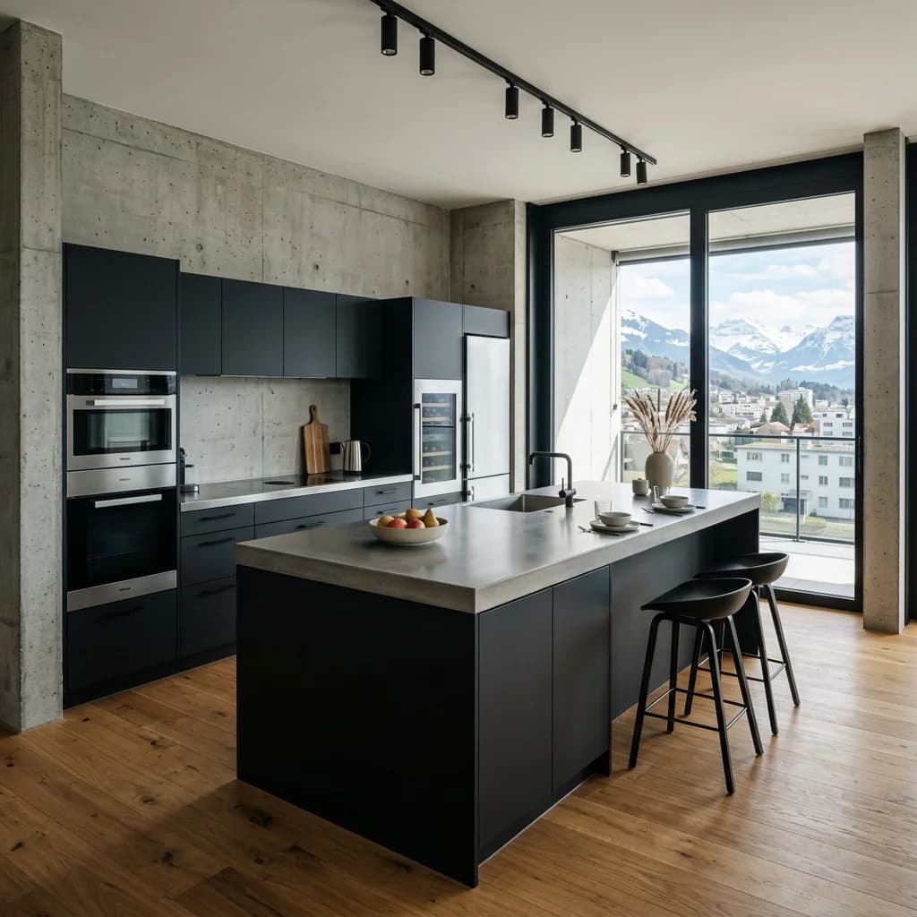 Details einer Emmen Industrial Design in Luzern - Schweizer Küchen-Profi