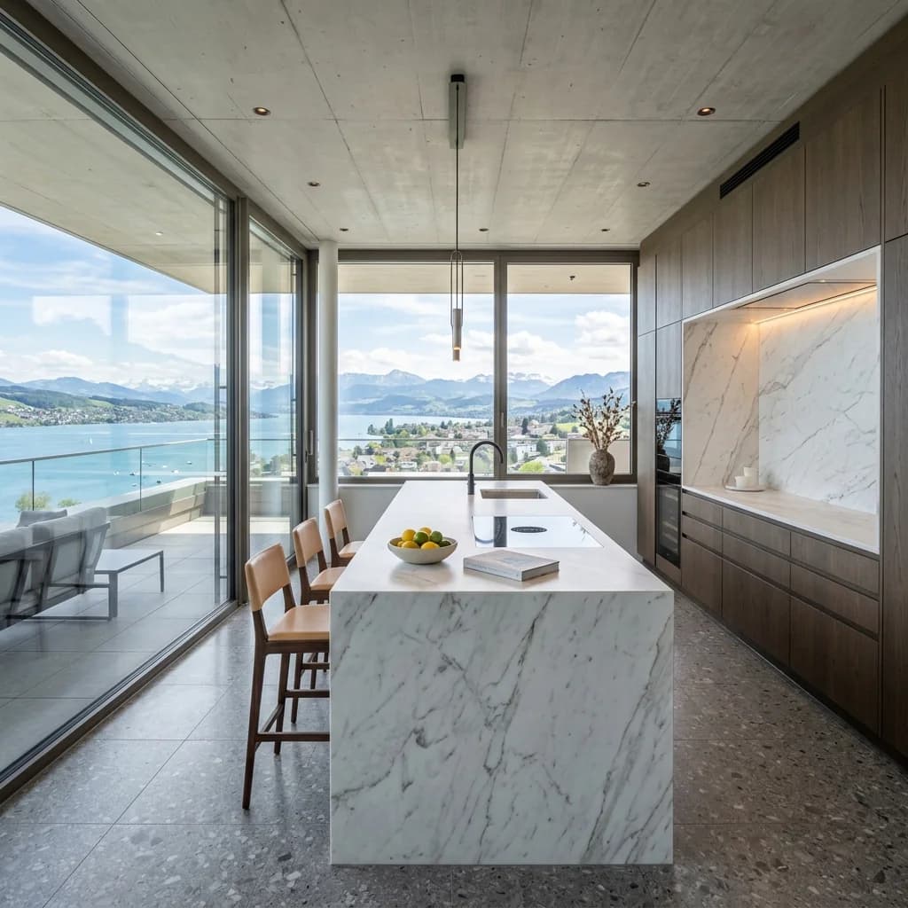 Details einer Pfaeffikon Lakeview Penthouse in Schwyz - Schweizer Küchen-Profi