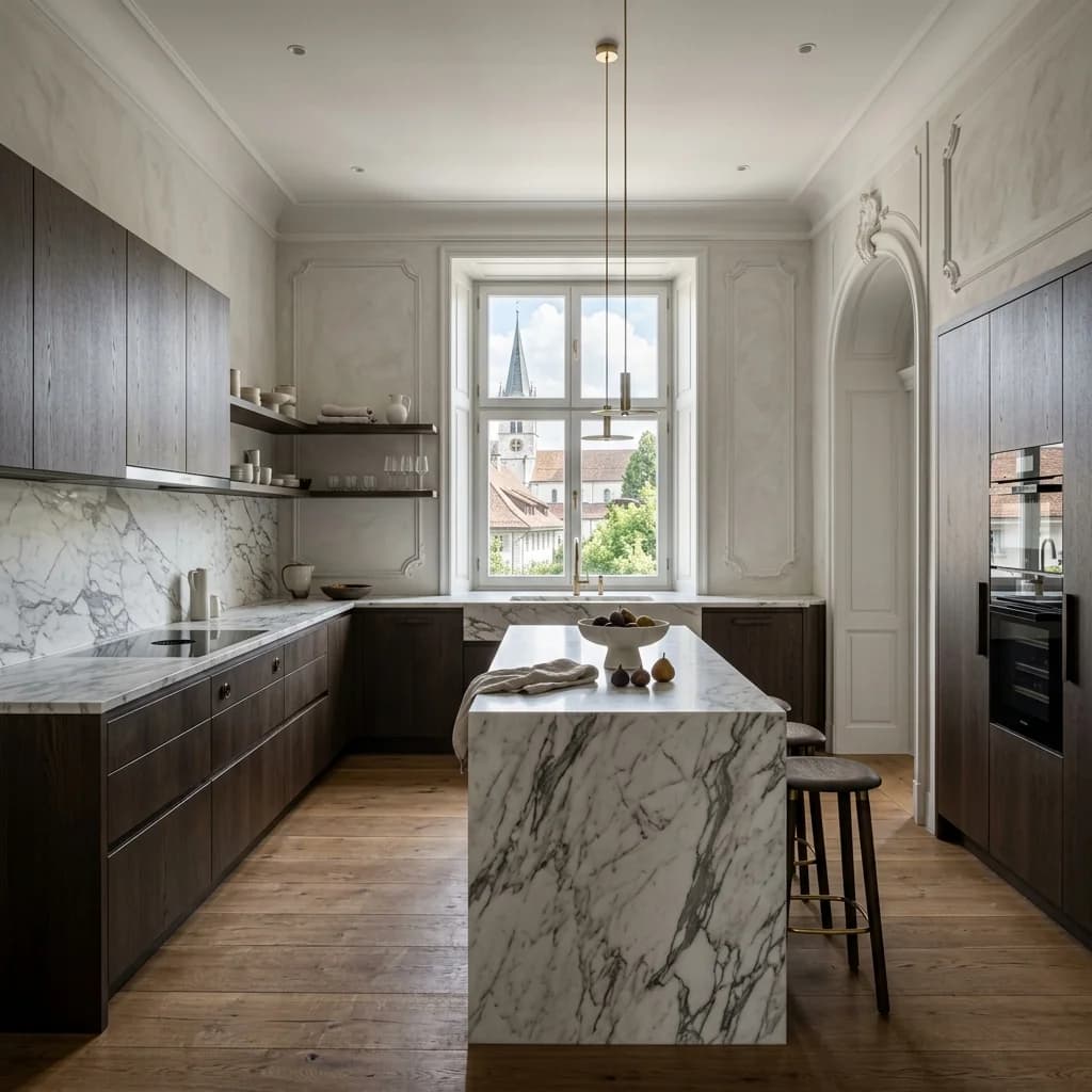 Details einer Solothurn Baroque Luxury in Solothurn - Schweizer Küchen-Profi