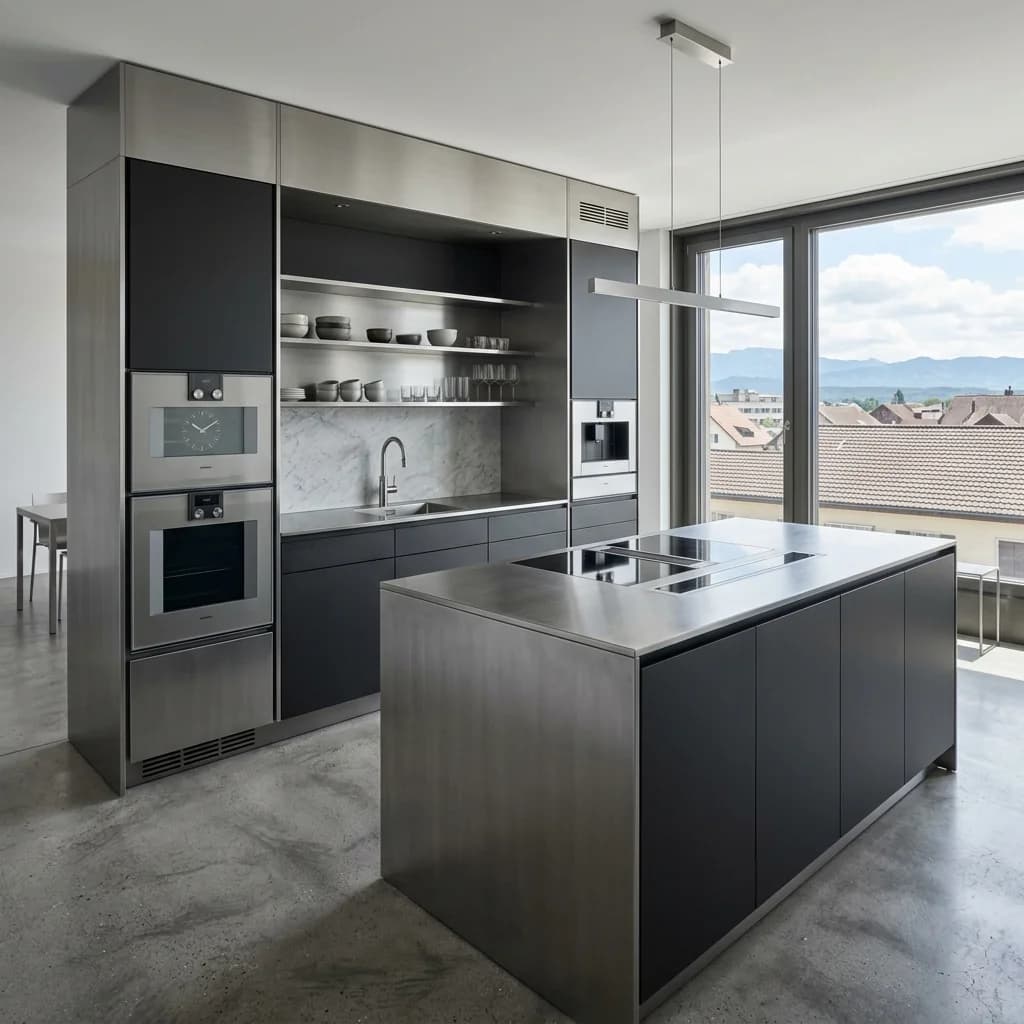 Details einer Solothurn Precision Design in Solothurn - Schweizer Küchen-Profi