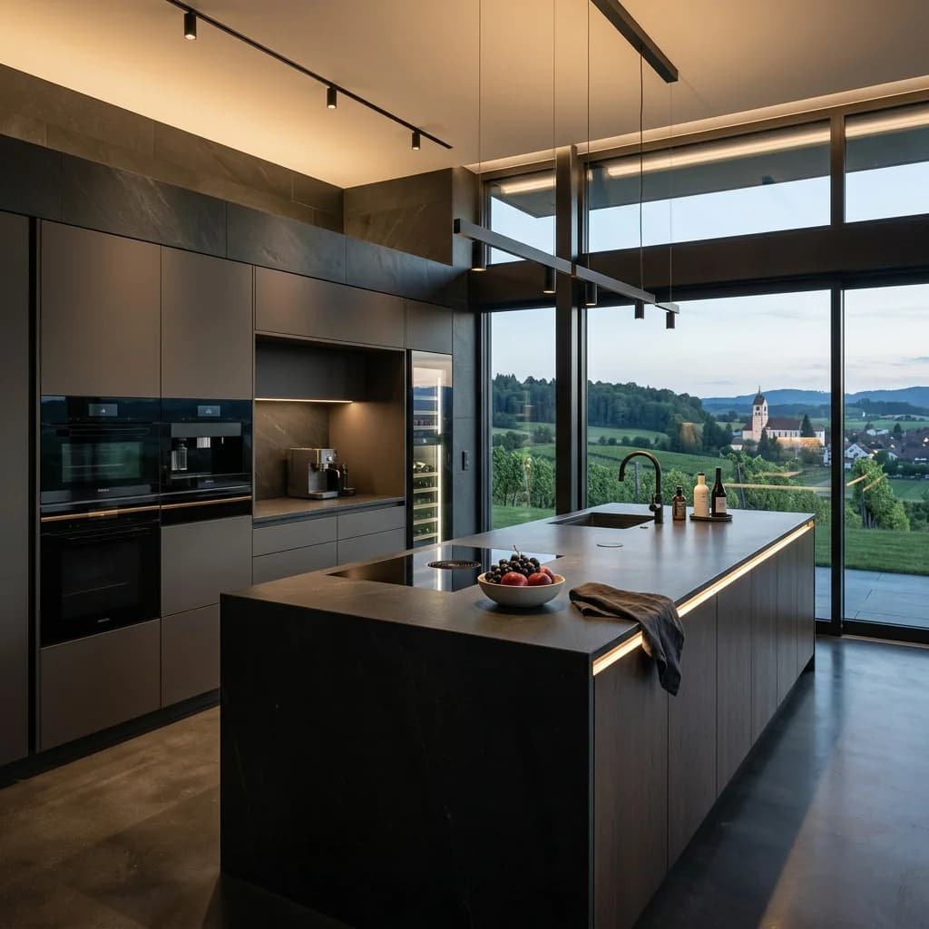 Details einer Weinfelden Minimalist Chic in Thurgau - Schweizer Küchen-Profi