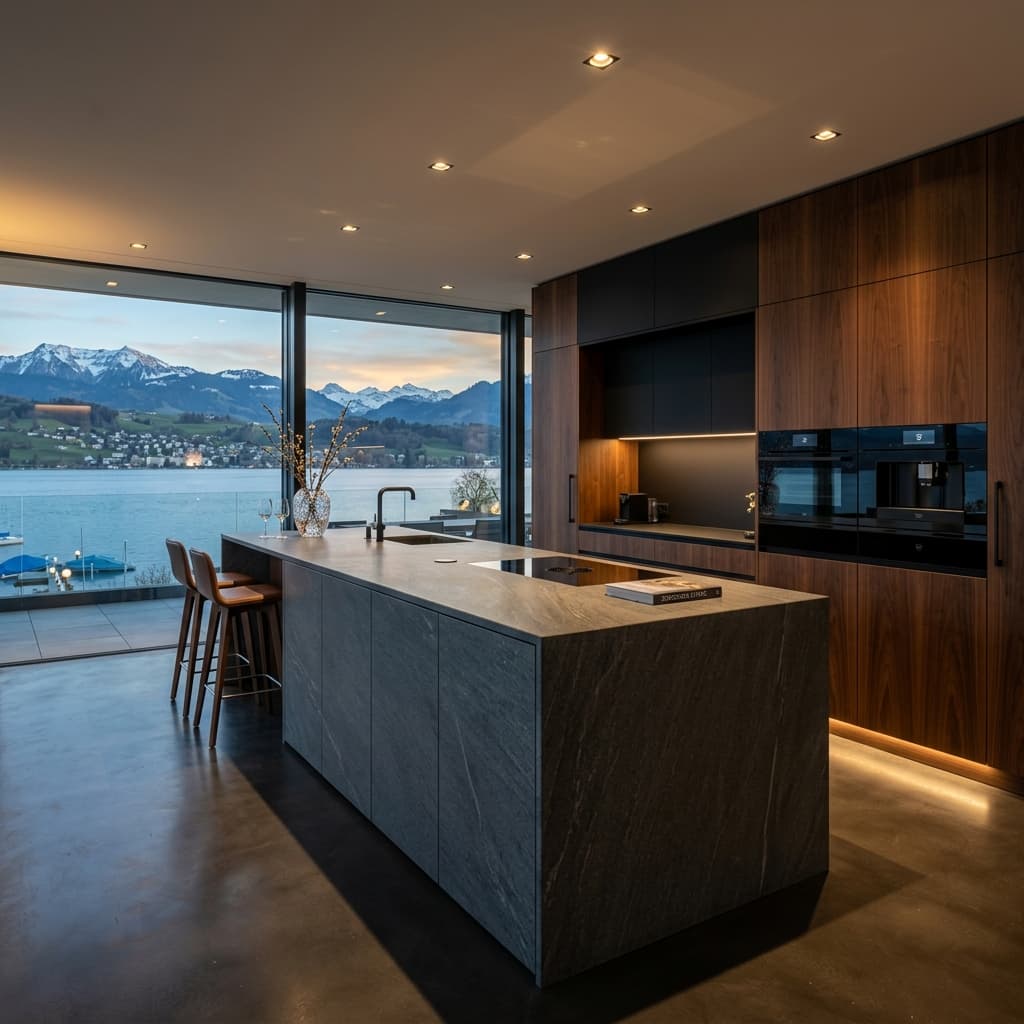 Küchenbau Zürich Goldküste: Exklusives Design für HNWI-Immobilien