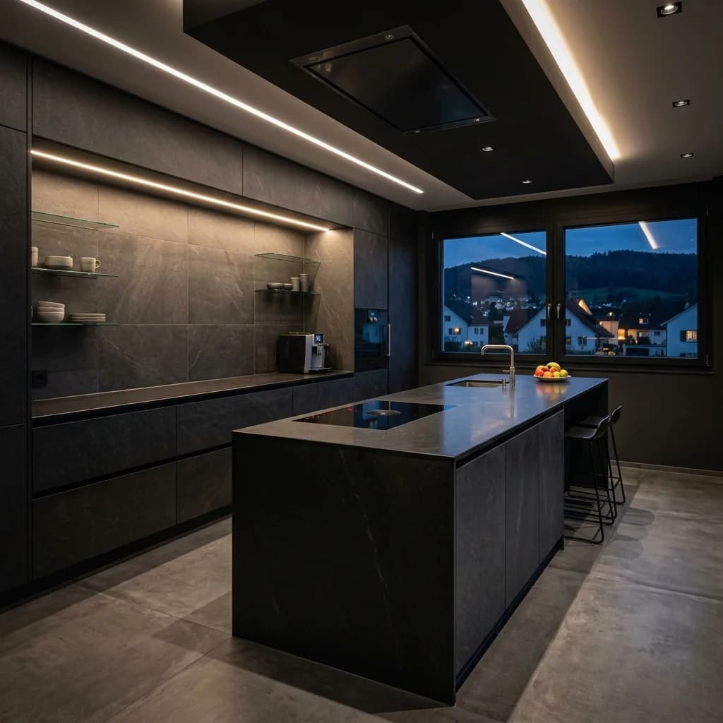 Penthouse-Küche in Pratteln, Basel - Schweizer Küchen-Profi