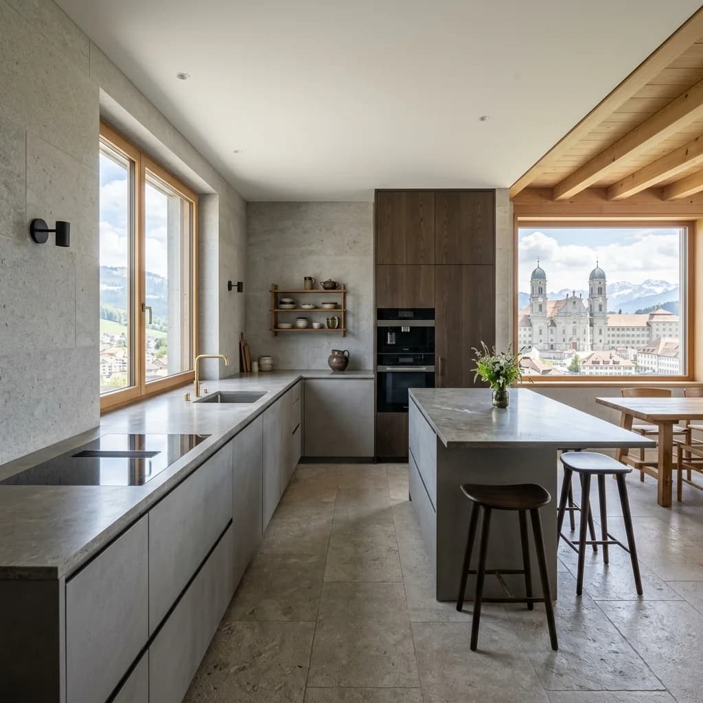 Minimalistisches Küchendesign in Einsiedeln - Schweizer Küchen-Profi