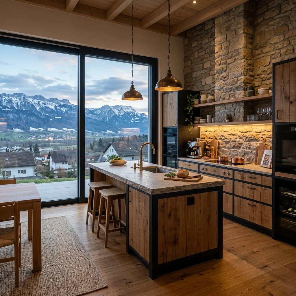 Naturnahes Küchendesign in Biberist, Solothurn - Schweizer Küchen-Profi