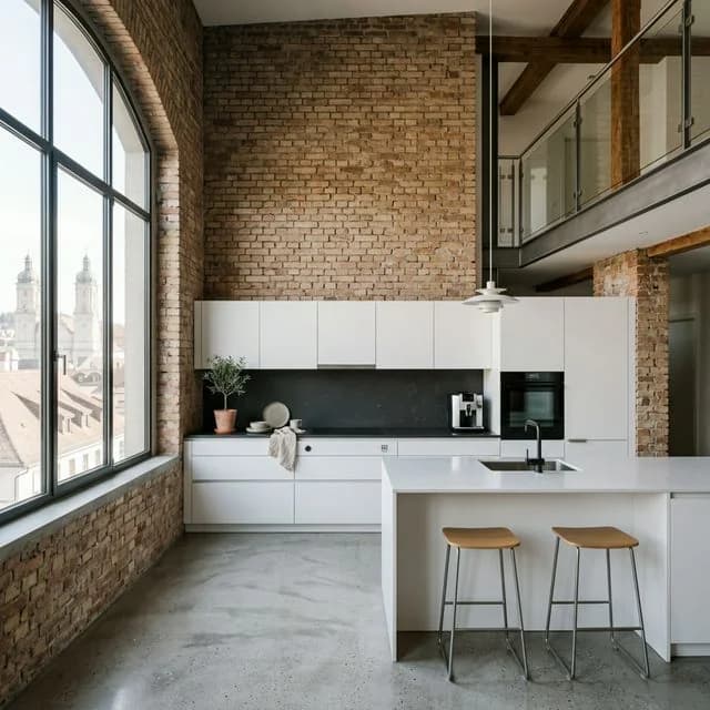 Architektur-Loftküche in Gossau, St. Gallen - Schweizer Küchen-Profi