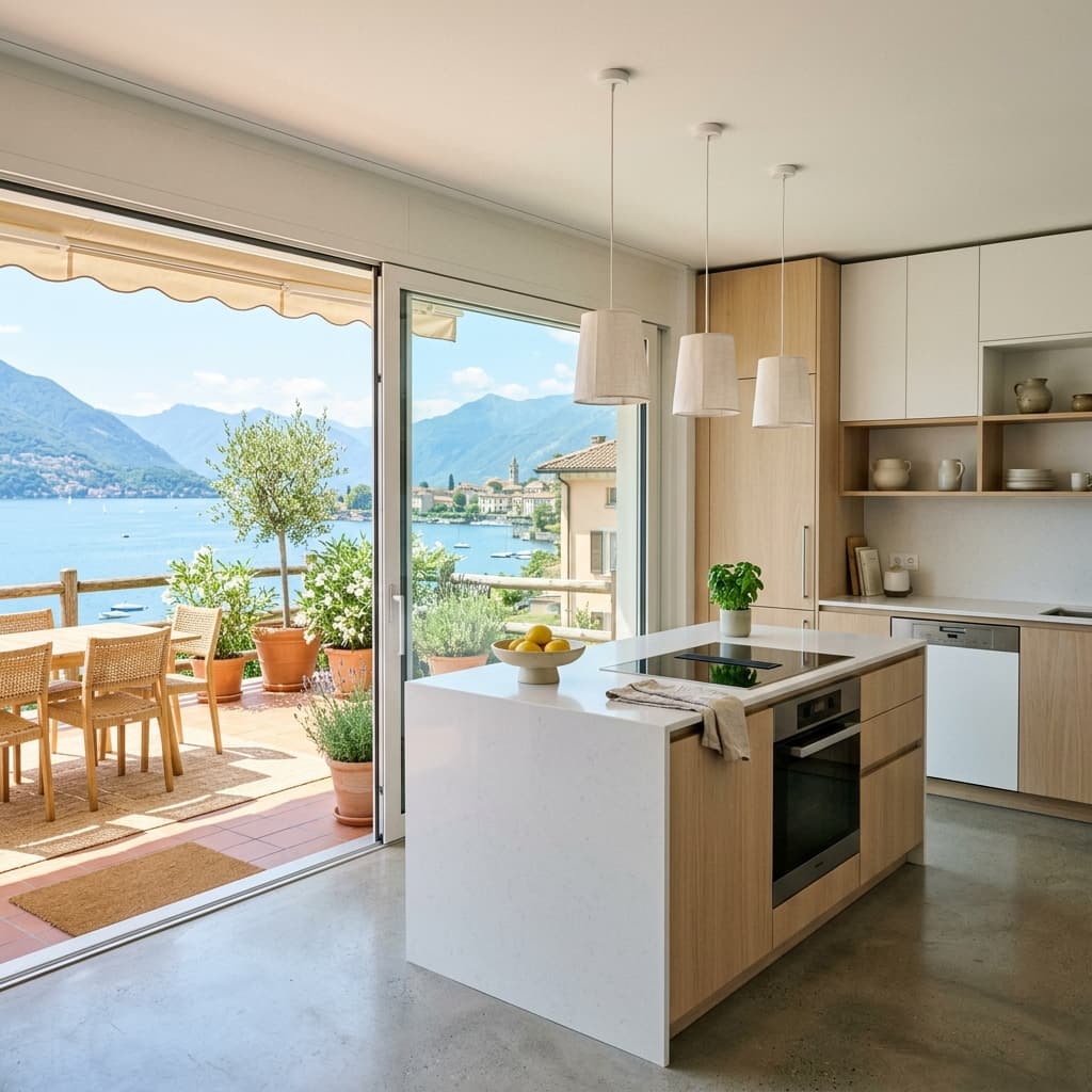 Lichtdurchflutetes Küchendesign in Locarno, Tessin - Schweizer Küchen-Profi