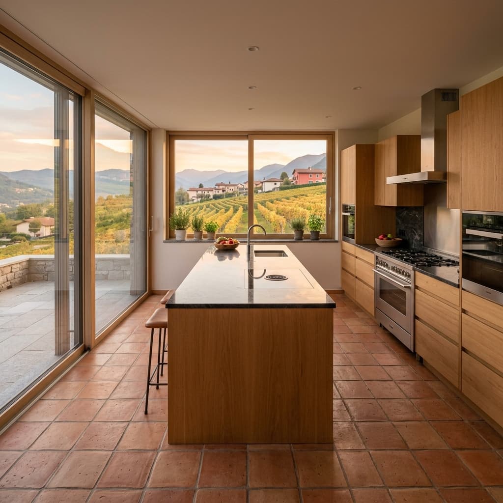 Küchendesign in den Weinbergen von Mendrisio, Tessin - Schweizer Küchen-Profi