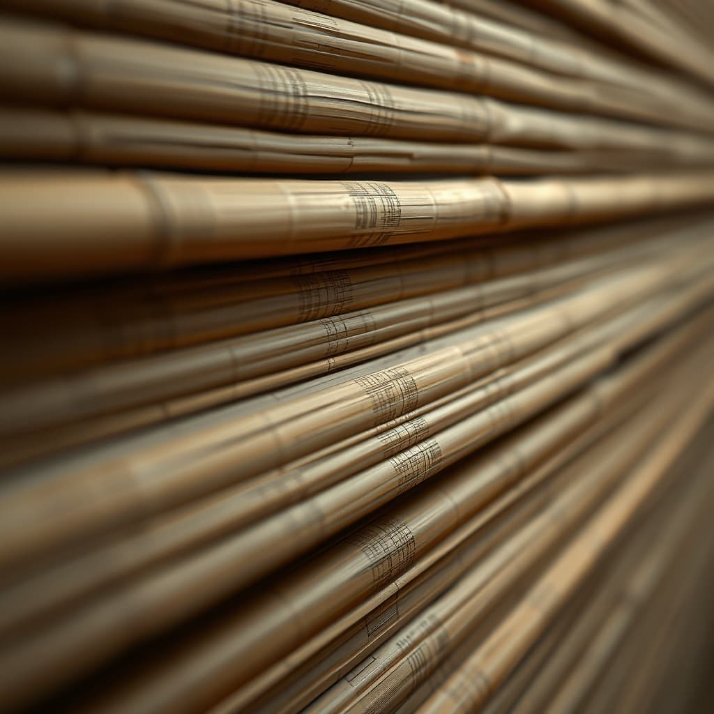 Technische Visualisierung: Bambus horizontal