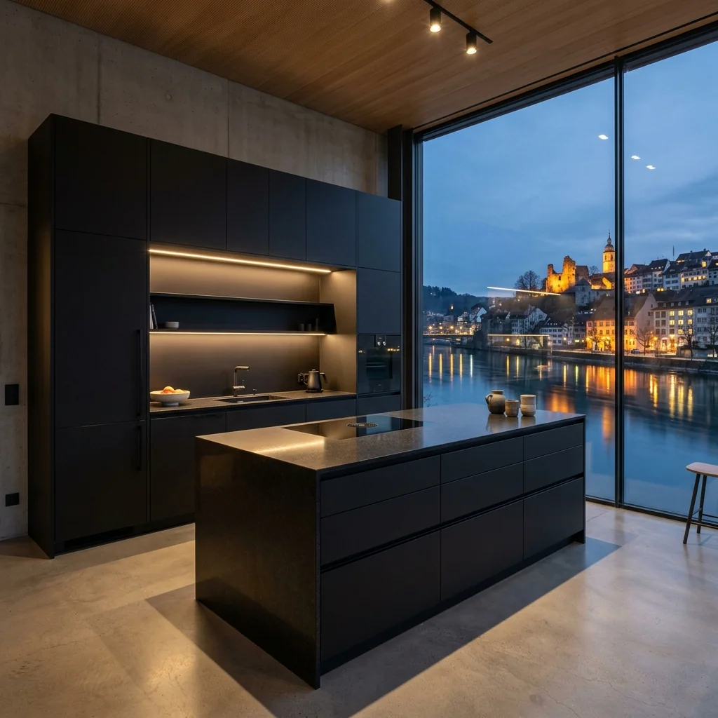 Modernes Loft-Küchendesign in Baden, Aargau - Schweizer Küchen-Profi