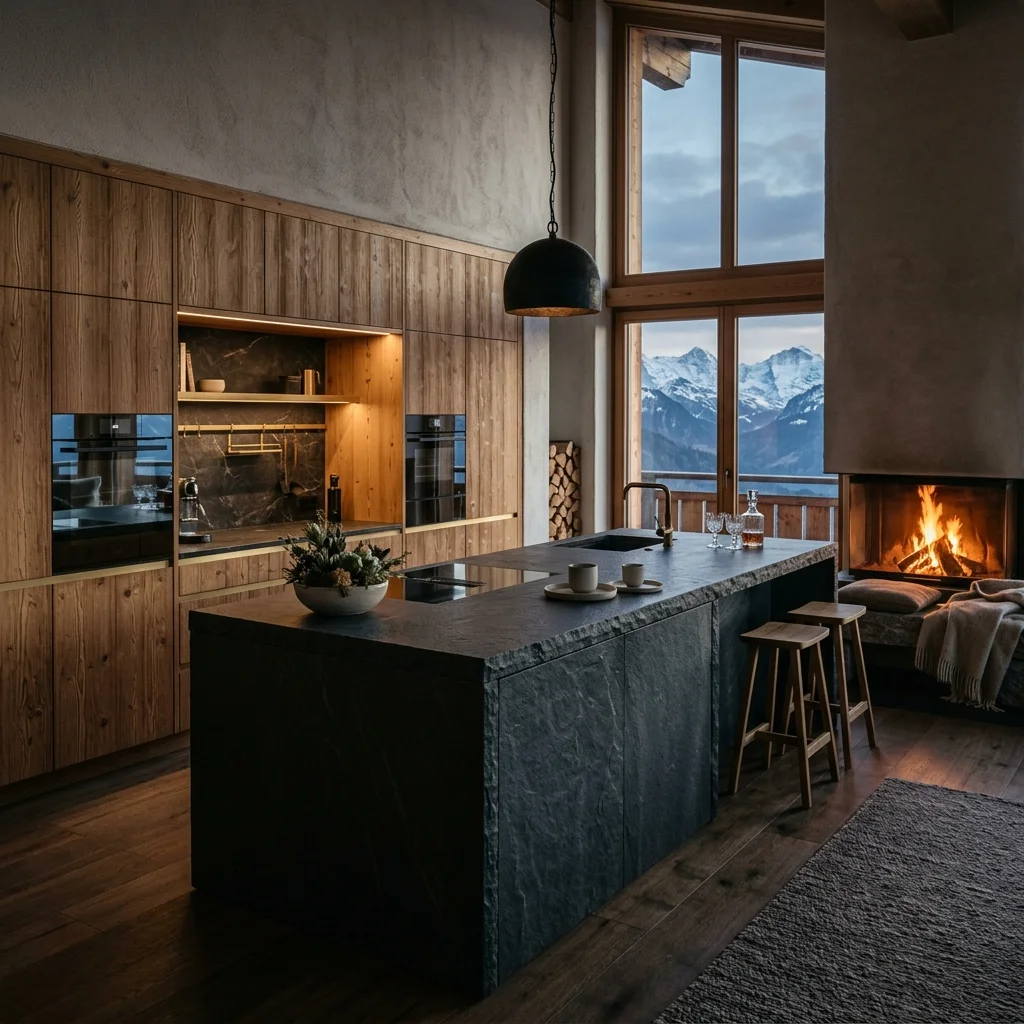Hochexklusive Chalet-Küche in Appenzell - Schweizer Küchen-Profi