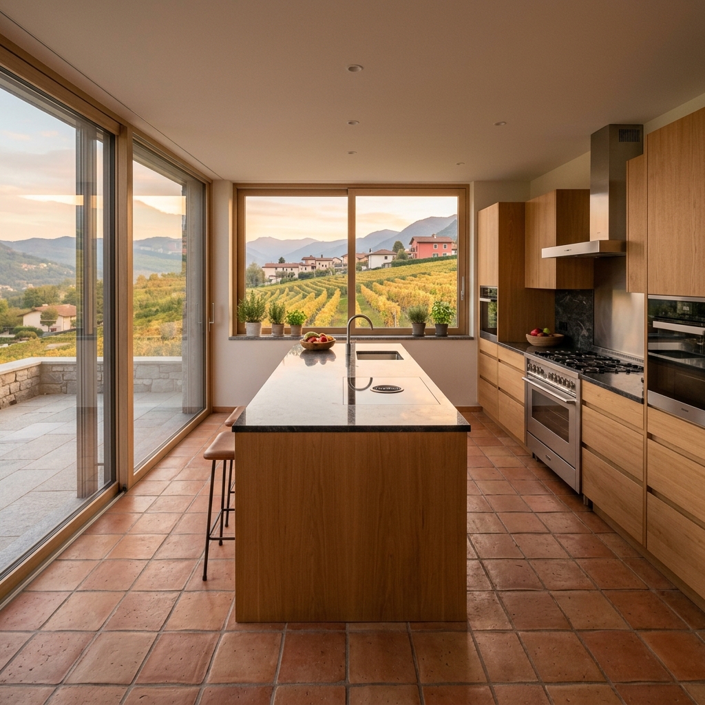 Küchendesign in den Weinbergen von Mendrisio, Tessin - Schweizer Küchen-Profi
