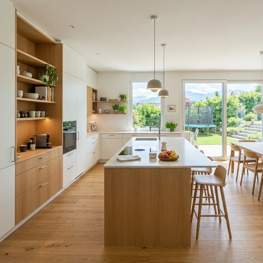Moderne Familienküche in Steinhausen, Zug - Schweizer Küchen-Profi